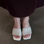 New fashionable woven hollow mesh shoes for women in autumn