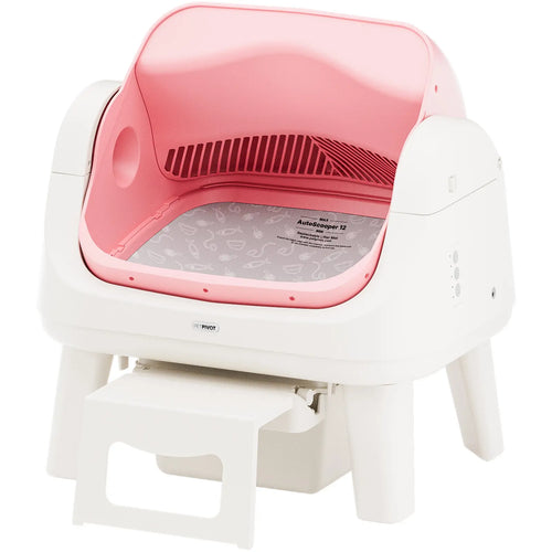 AutoScooper 12 Lite Open-Top Automatic Self-Cleaning Cat Litter Box, Easy-Entry Front Step, Triple Safety Protection, No App Required