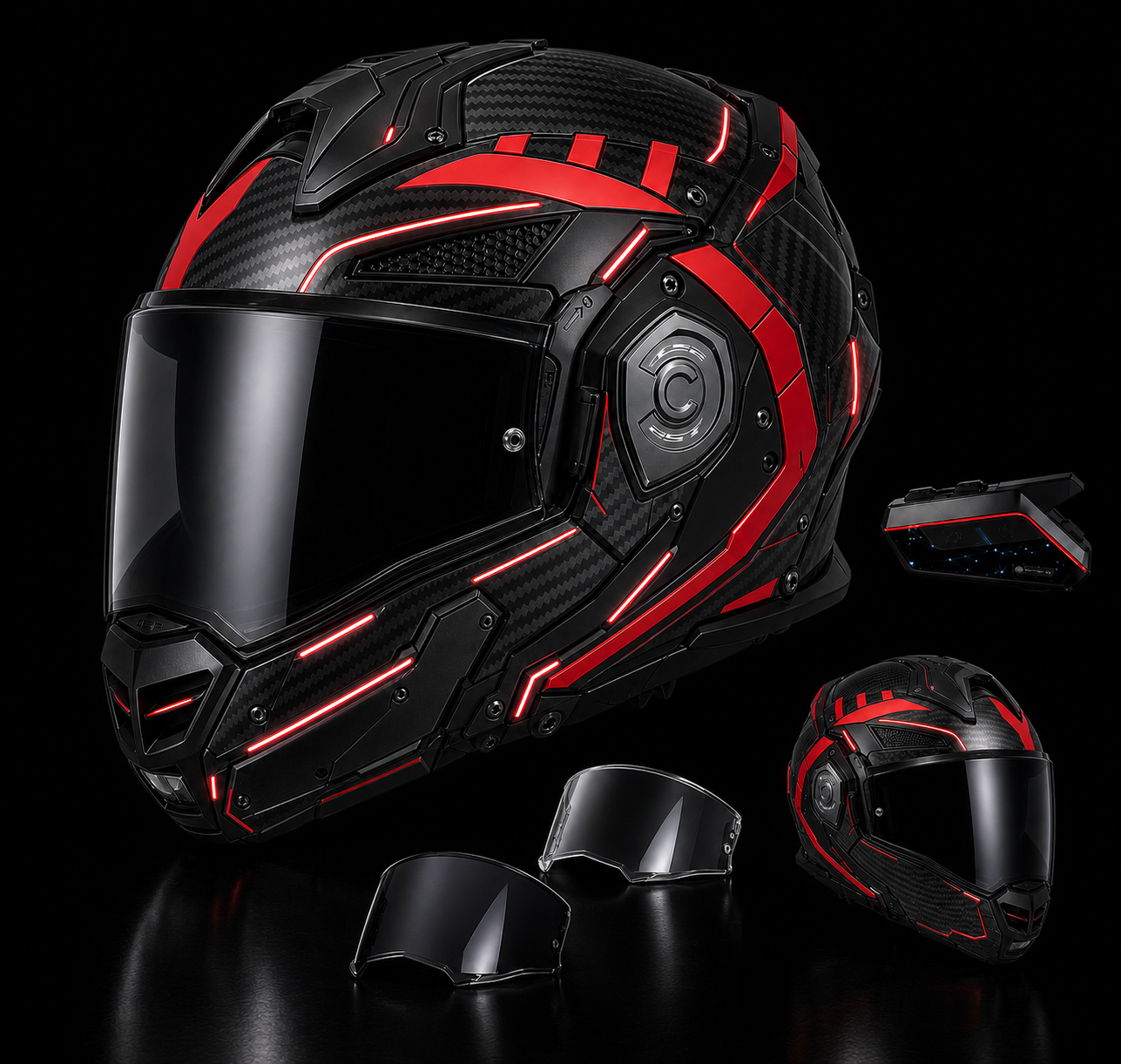 ADVANT X Carbon Adventure Helmet-DOT & ECE safety certified