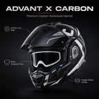 ADVANT X Carbon Adventure Helmet-DOT & ECE safety certified