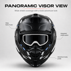 ADVANT X Carbon Adventure Helmet-DOT & ECE safety certified