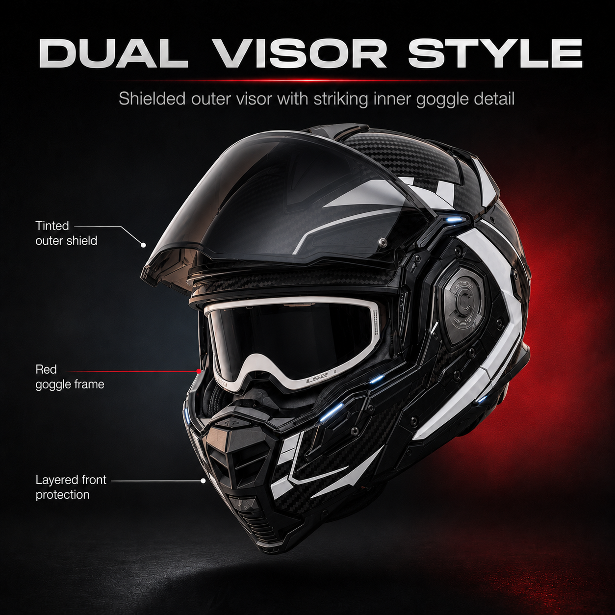 ADVANT X Carbon Adventure Helmet-DOT & ECE safety certified