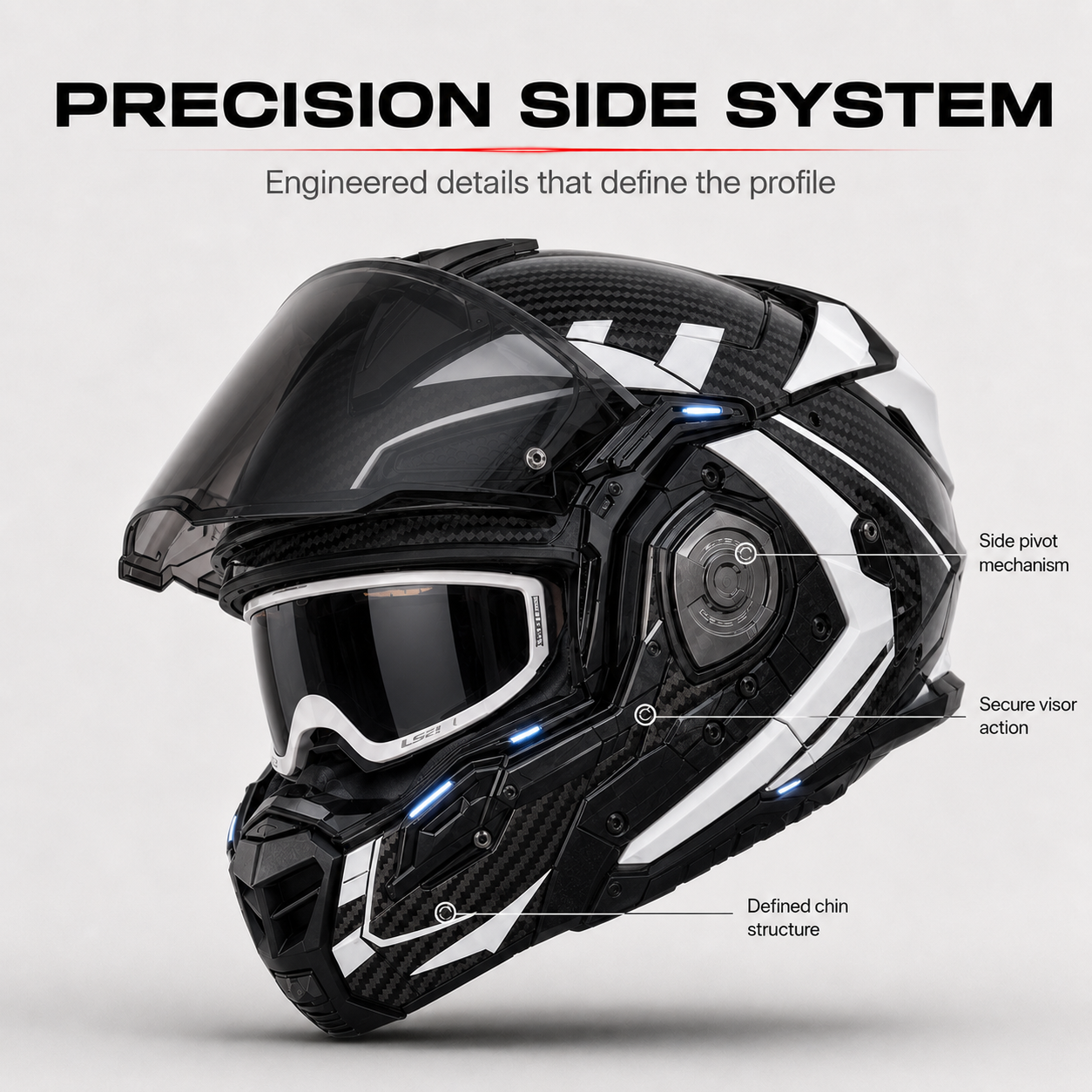 ADVANT X Carbon Adventure Helmet-DOT & ECE safety certified
