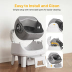AutoScooper 12 Lite Open-Top Automatic Self-Cleaning Cat Litter Box, Easy-Entry Front Step, Triple Safety Protection, No App Required