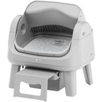 AutoScooper 12 Lite Open-Top Automatic Self-Cleaning Cat Litter Box, Easy-Entry Front Step, Triple Safety Protection, No App Required