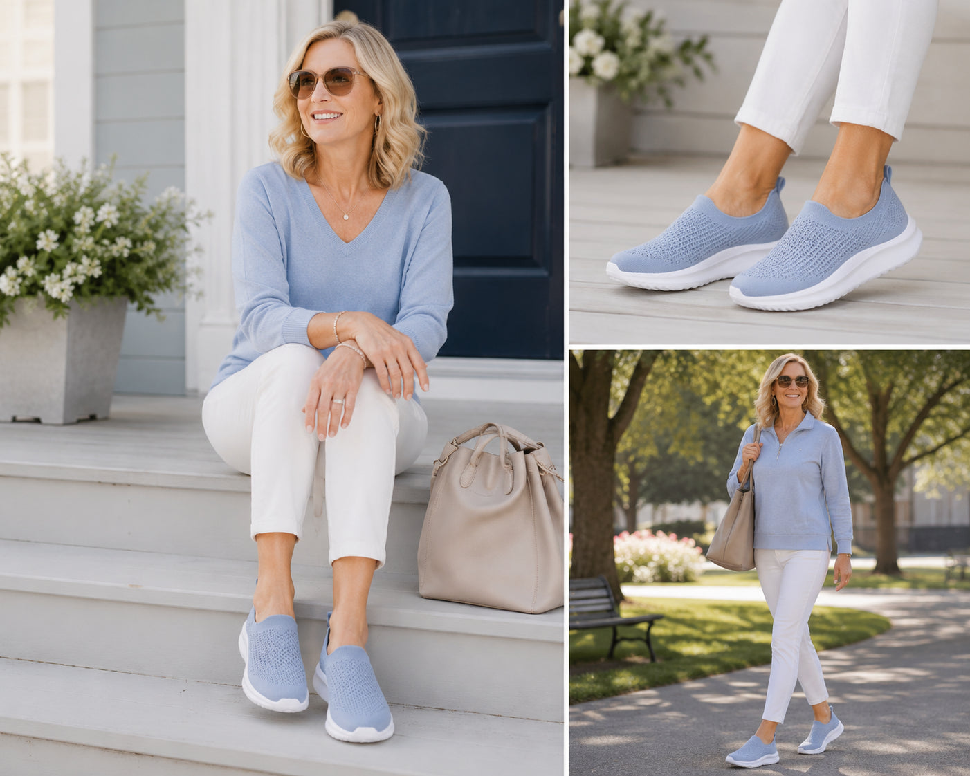 Solevana Knit Lightweight Breathable Sneakers – All-Day Comfort Walking Shoes 👟